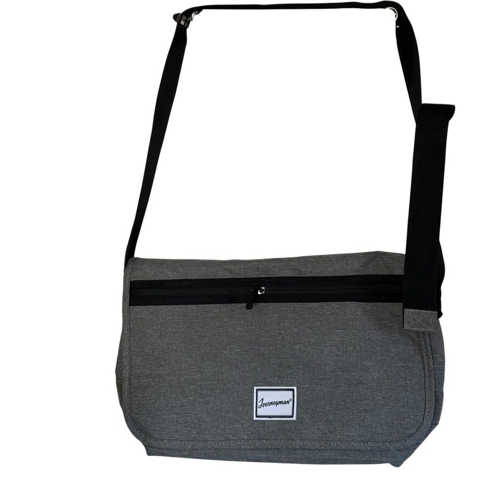 Journeyman Gray Messenger Bag Laptop Tablet Crossbody Work School Travel